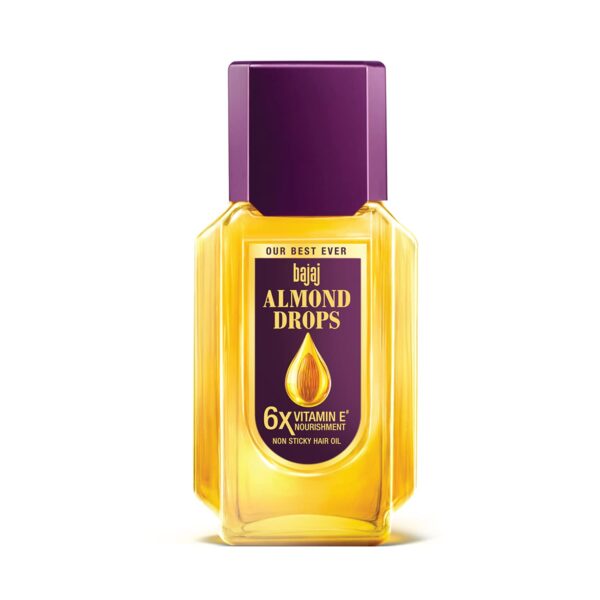 Bajaj Almond Drops Hair Oil, enriched with 6X Vitamin E, 95 ml