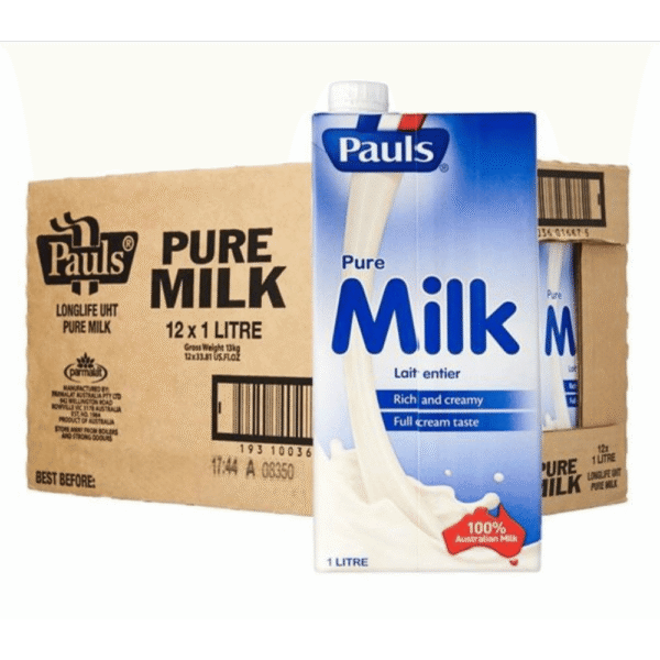 Pauls Pure Milk (1liter) 12 packs
