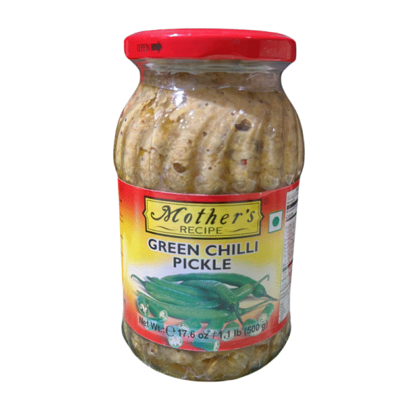 Mothers Green Chilli Pickle (500g)