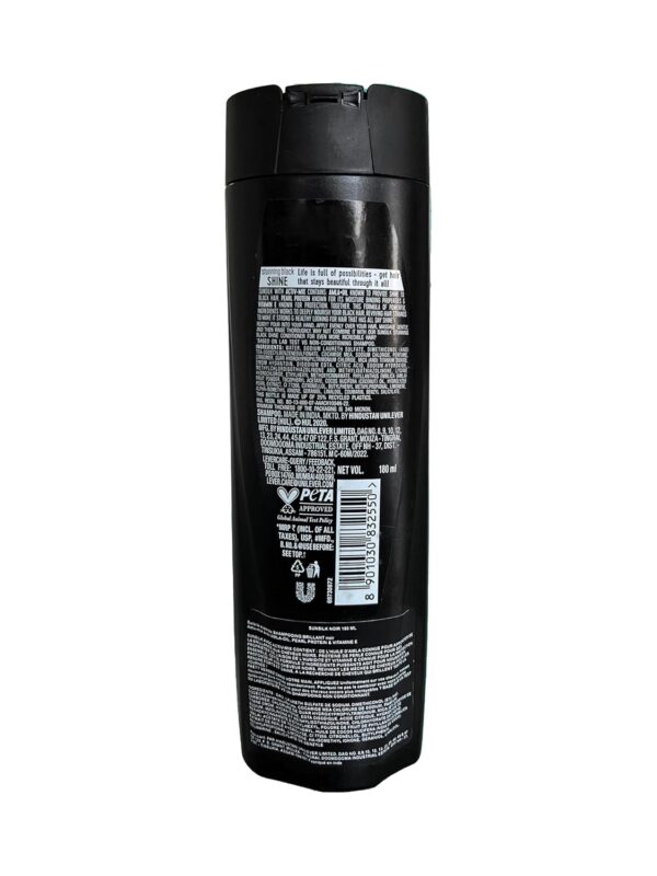 Sunsilk Stunning Black Shine Shampoo, With Amla Pearl Extract, Makes Hair looking Fuller, Moisturised and Shiny, 180 ml - Image 2