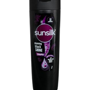 Sunsilk Stunning Black Shine Shampoo, With Amla Pearl Extract, Makes Hair looking Fuller, Moisturised and Shiny, 180 ml