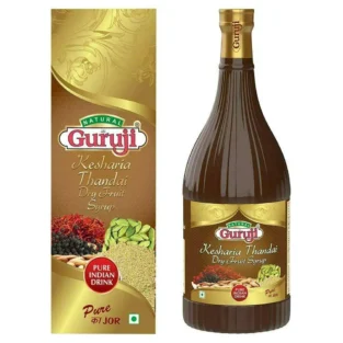 Natural Jai Guruji Kesharia Thandai Dry Fruit Syrup 1 L