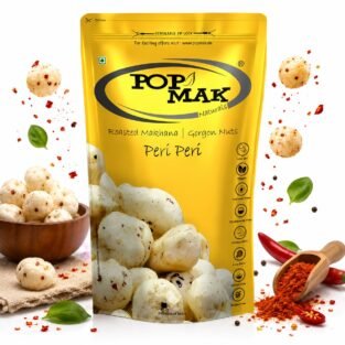 Flavoured Roasted Makhana Peri Peri Flavor By Popmak