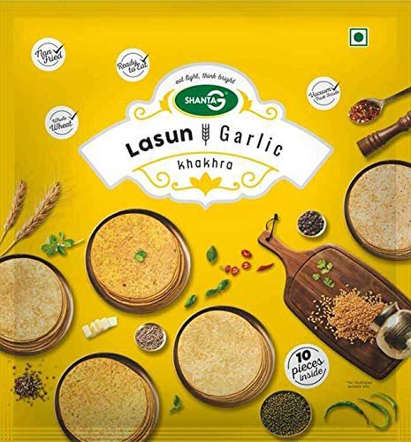Shanta G Round Lasun Garlic Khakhra